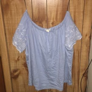 H&M off the shoulder shirt
